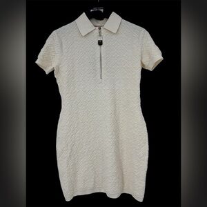 Louis Vuitton Monogram Flower Toweling Polo Dress Size Medium